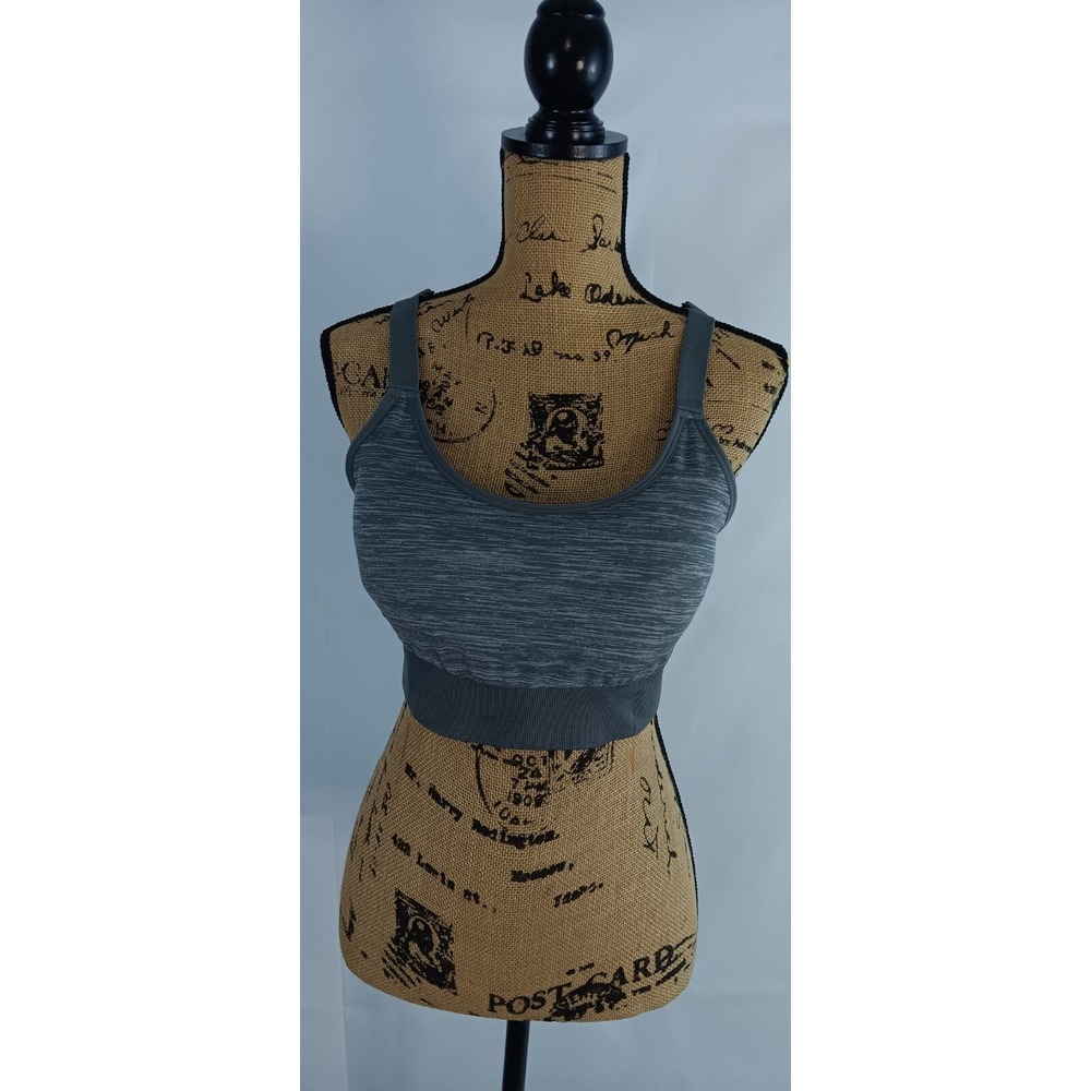 Avia women's Charcoal Black Adjustable Straps Sports Bra Racerback XXL/2XG AA374